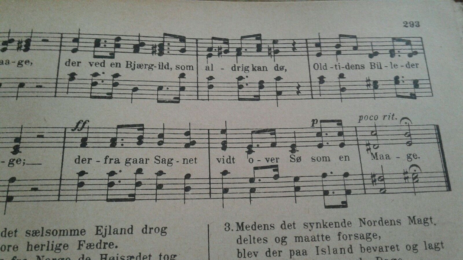 Danske sange med noder, Danmarks melodi bog 1 del