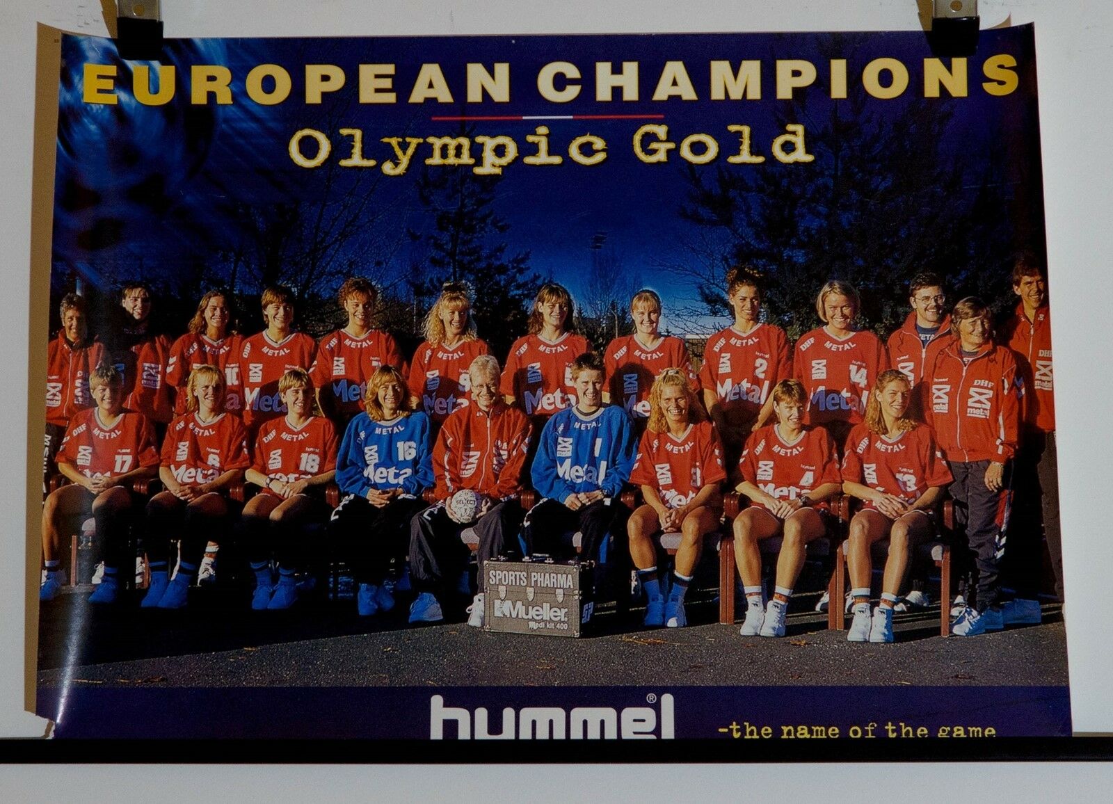 Plakat / Poster, Håndbold OL 1996, motiv: OL pigerne 1996 dba.dk – Køb og Salg af og Brugt