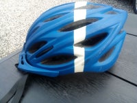 Cykelhjelm, Blå med hvid stribe
