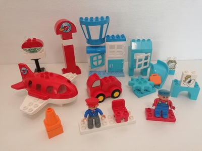 Lego Duplo, Lufthavn med Fly samt Diverse figurer og Bygningsdele, Sælges som vist på billedet

