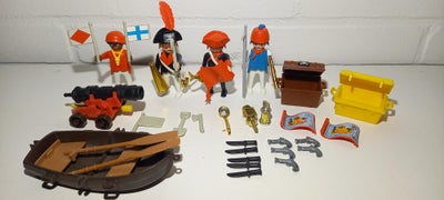 Playmobil, Sørøver med kanon, båd m.m., Blandet pirat pakke med meget tilbehør.
Stammer fra 80erne.
