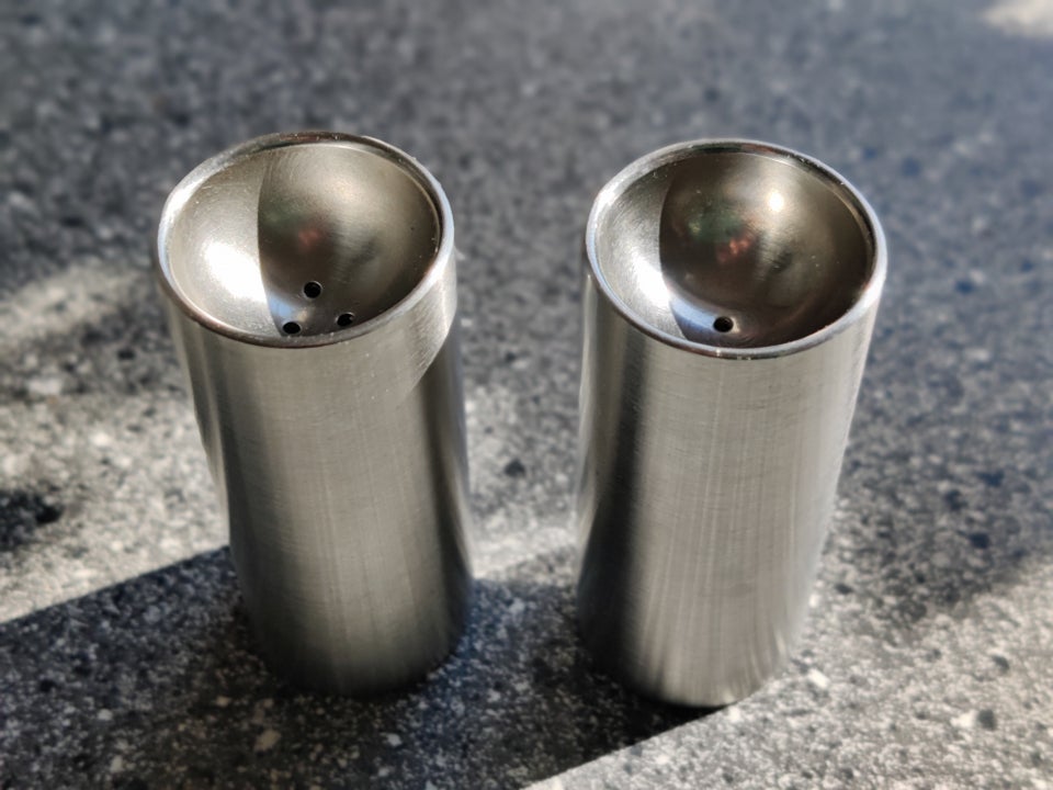 Rustfrit stål, Salt og peber sæt, Stelton af Arne Jacobsen