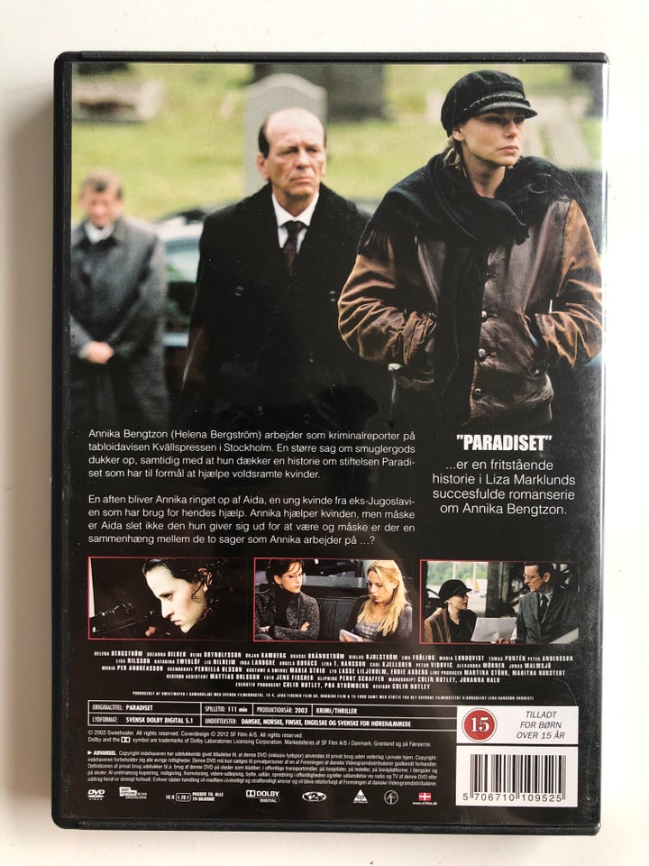 Paradiset, instruktør Colin Nutley, DVD
