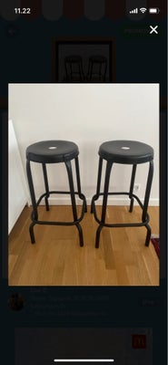 Barstol, IKEA, Barstol der passer perfekt i højden til køkkken-ø. 
Udgået model Råskog fra IKEA. 63 