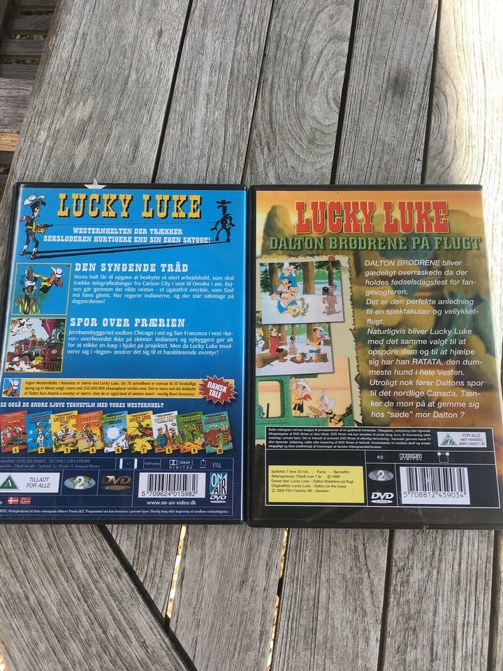 Lucky Luke , DVD, tegnefilm