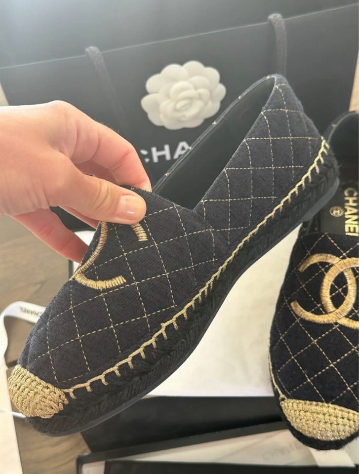 Ballerinasko, str. 39, Chanel espadrilles - fremstår som