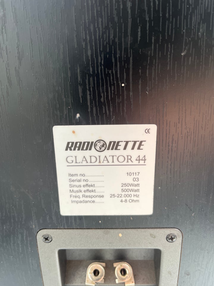 Højttaler, Radionette, Gladiator 44