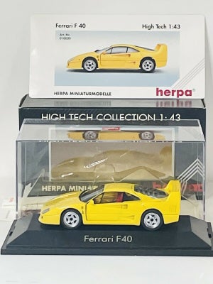Modelbil, 1987 Herpa High Tech Collection no 10030 Ferrari F40