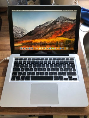 MacBook Pro, A1278 13”, 2,4 GHz, 4 GB ram, 128 GB harddisk, God, Pæn og velholdt 13” MacBook Pro A12
