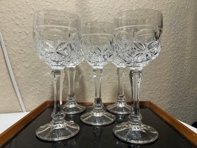 Glas, Vintage vinglas / Römerglas krystal, Annahütte, FLOTTE store vintage vinglas, såkladte "Römerg