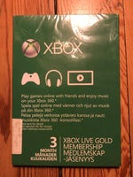 XBOX Gold Live Membership, Xbox 360