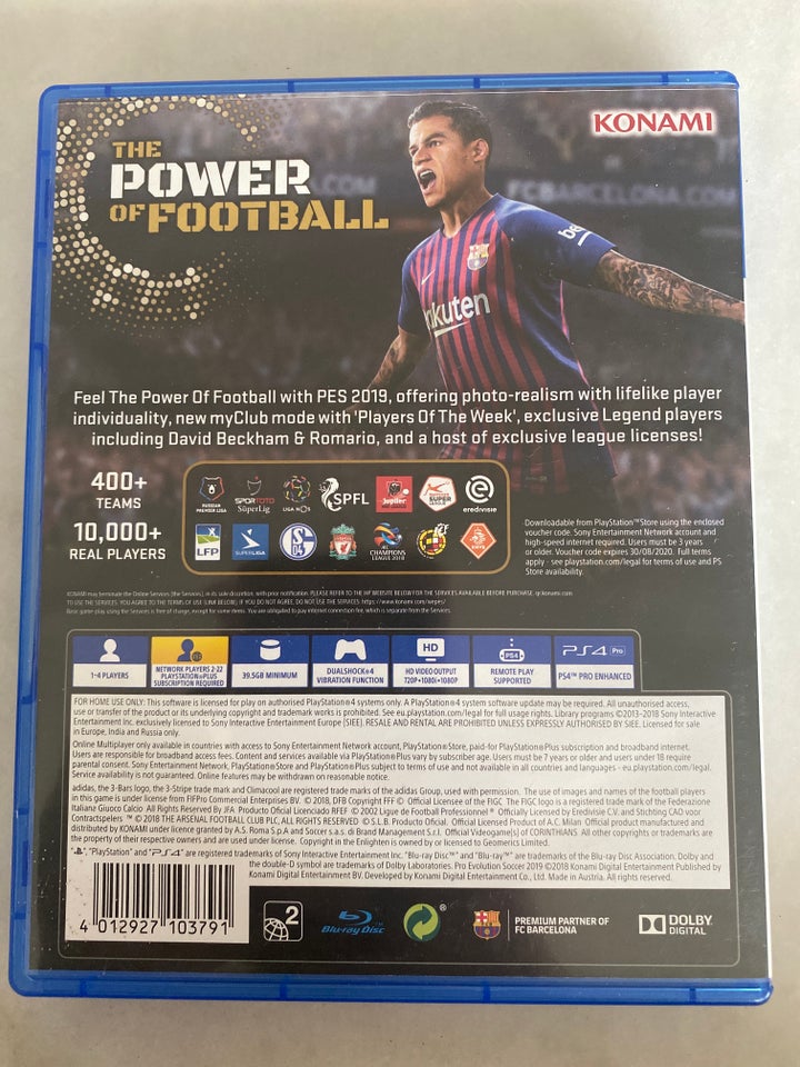 Pes2019, PS4, sport