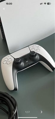 Playstation 5 Digital Edition, Sony Playstation 5 Dualsense Controller White, Perfekt, Aldrig brugt 