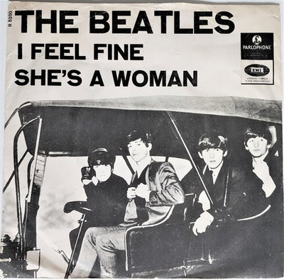 Single, THE BEATLES, I FEEL FINE/SHE'S A WOMAN, Rock, rock
1965 denmark tryk!
media : vg+
cover : g
