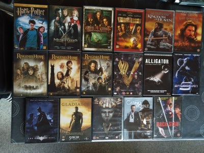 DVD'er, DVD, andet, Pr. stk. 10 kr
Harry Potter og fangen fra Azkaban
The three Musketeers
Pirates o