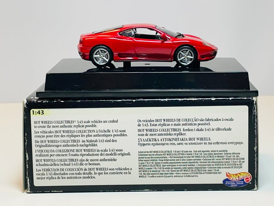 Modelbil, Hot Wheels Ferrari 360 Modena, skala 1:43