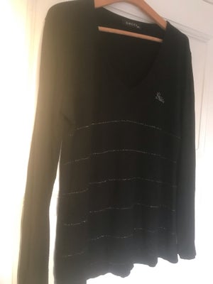 Bluse, Gucci, str. 48, Sort , God men brugt, Super lækker meget blød strik str 4xl svare til 48 pæn 