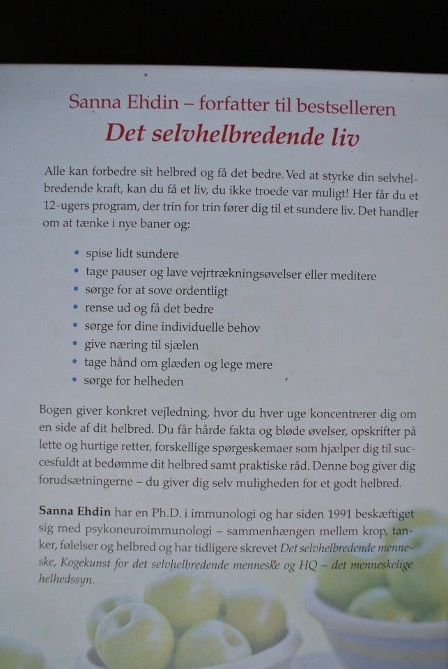 få et selvhelbredende liv på 12 uger, af sanna ehdin, emne: