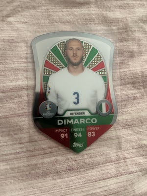 Samlekort, Fodbold kort, Dimarco Chrome shield match attax euro 2024
