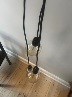 Pendel, Andet, Sælger denne lampe med 3 hængende pærer i forskellige længder - kan justeres, hvis ma