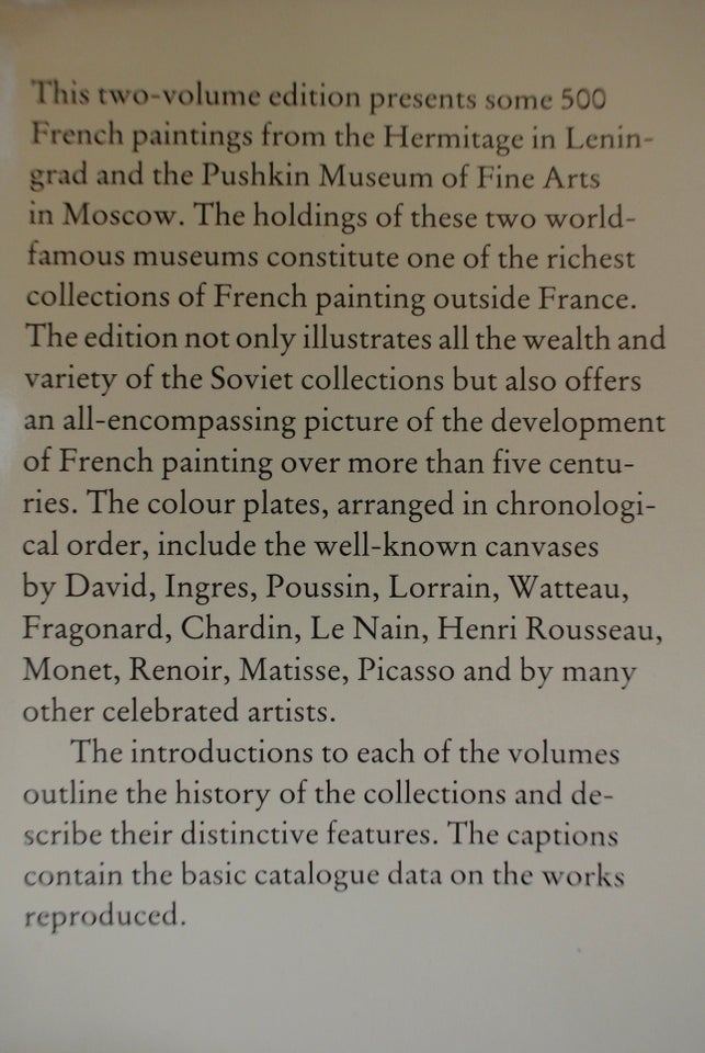 five hundred years of french painting 1-2 15th to , emne: