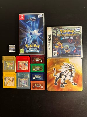 Pokemon Game Boy Spil Forskellige Retro Konsoller, Gameboy, anden genre, En masse Pokemon spil til f