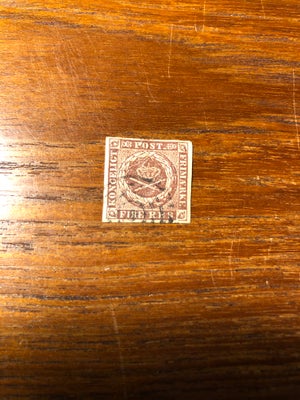 Danmark, stemplet, Danmarks første frimærke fra 1851, Danmarks først udgivne frimærke fra 1851 i 4 R