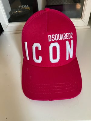 Cap, DSQUARED/ICON, str. One Size /all size,  Pinkish,  Bomuld,  Ubrugt, Helt ny DSquared cap, farve