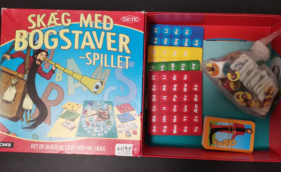 SKÆG MED BOGSTAVER, Børne og familie spil, brætspil