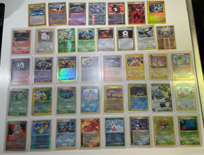 Samlekort, Pokémonkort, Sælger 39 ud af min Pokémonsamling af forskellige holo, reverse holo, first 