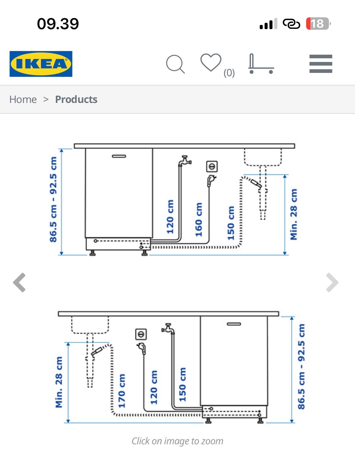IKEA Diskad 404.754.16, indbygning, energiklasse D
