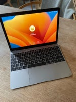MacBook, 12” 2017, 1,2 GHz Dual-Core Intel Core m3 GHz
