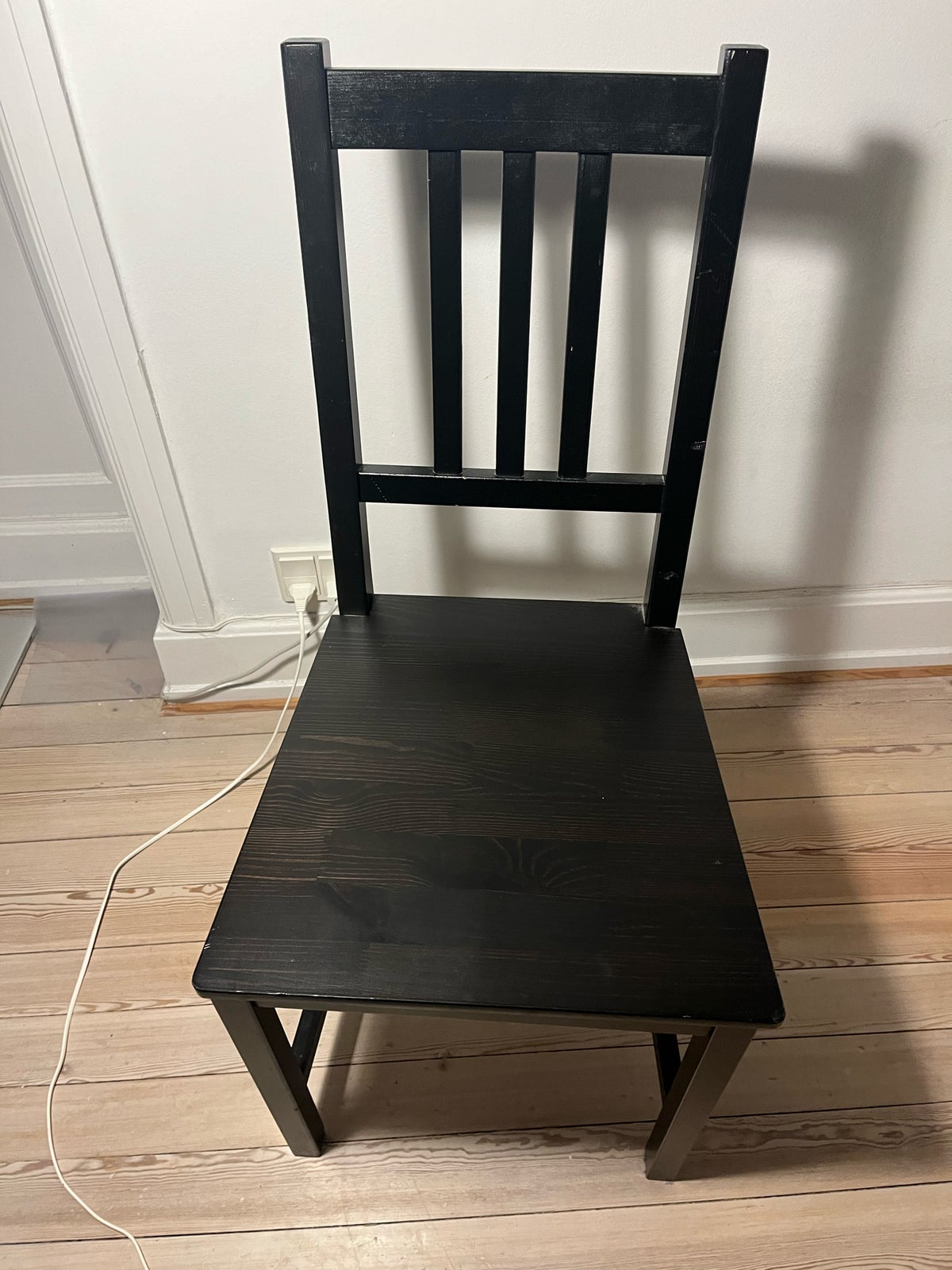 Spisebordsstol, Sortmalet træ, Ikea