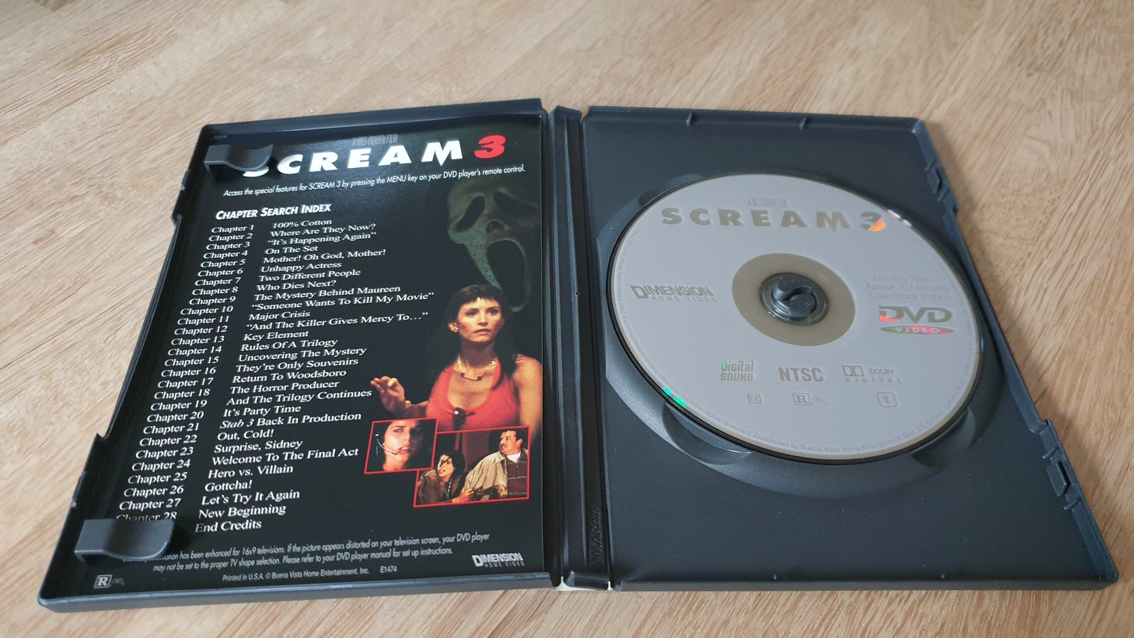 Scream 3 (Collectors Series), instruktør Wes Craven, DVD
