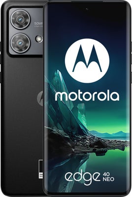 Motorola Edge 40 neo, 256 GB, 12 Ram 
kamera 4k
batteri :5000 mAh 
Uåbnet æske
Helt nyt og ubrugt me