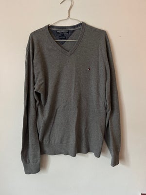 Sweater, Tommy Hilfiger , str. L,  Grå,  Cashmire,  Næsten som ny, God stand. Hold øje med min side 