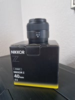 Prime, Nikon, 40mm f.2