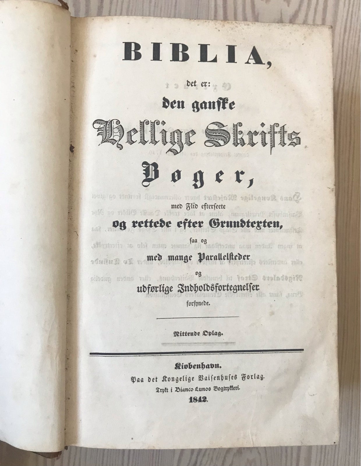 Biblia, N/A, år 1842