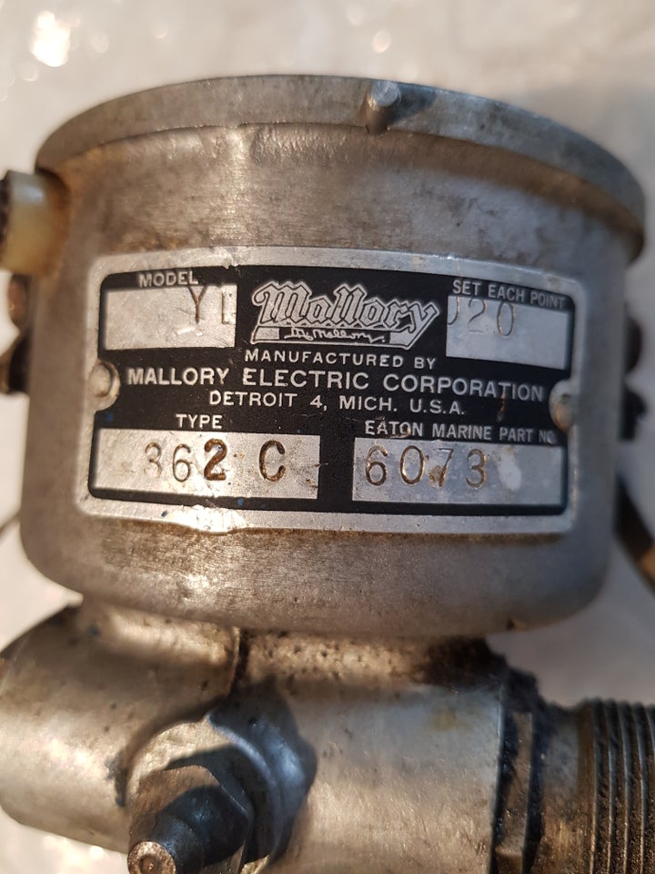 Ford Mallory type 362 C Mallory ford fe Distributor 362 c