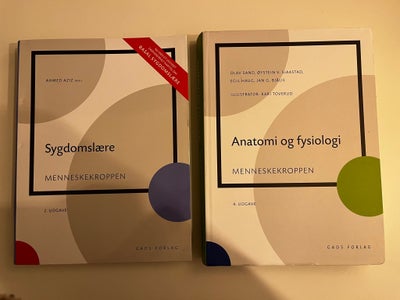 Sygdomslære og Anatomi og Fysiologi , Forfattere kan ses på bøgernes forside, år 2019, 2 og 4 udgave