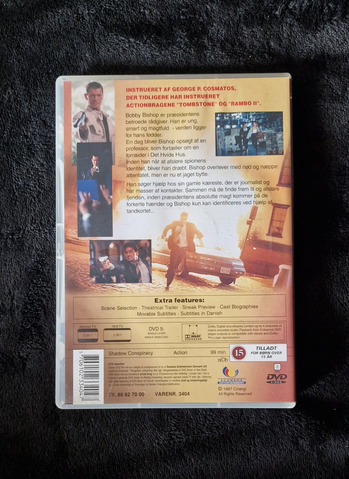 Præsidentens mand (Shadow conspiracy), DVD, action