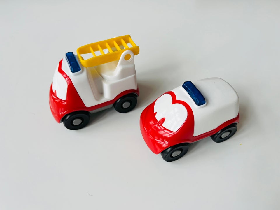 2 Dantoy FunCars-biler, legetojsbiler, brandbil og