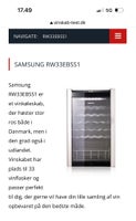 Vinkøleskab, Samsung RW13EBSS, energiklasse C