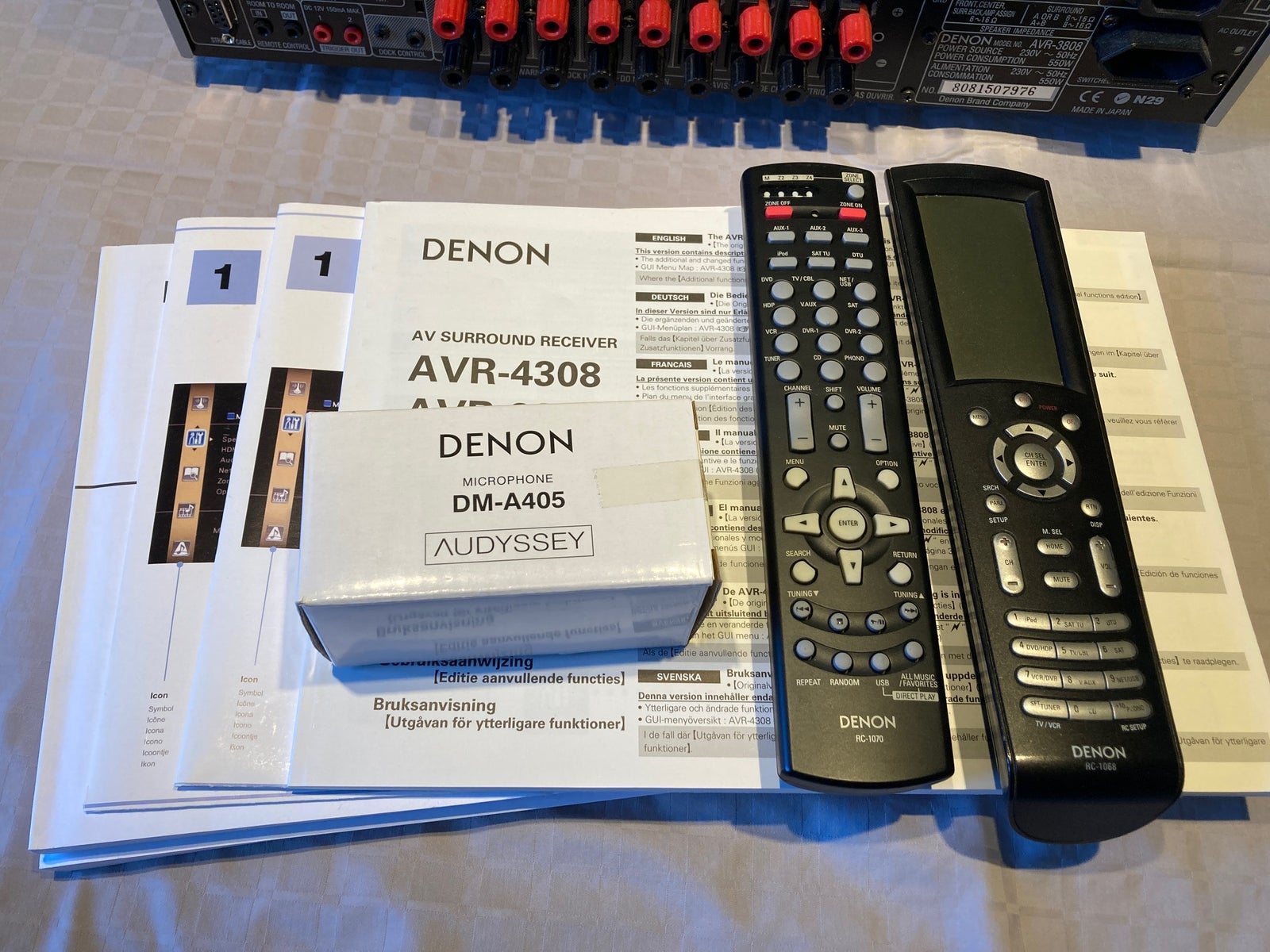 Denon, AVR-3808, 7.1 kanaler