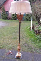 Standerlampe, Antik - Patineret bronze