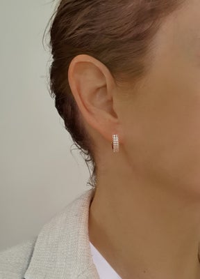 Øreringe, forgyldt, Drippy Amsterdam, Elegante små hoop øreringe fra Drippy Amsterdam i 18-karat for