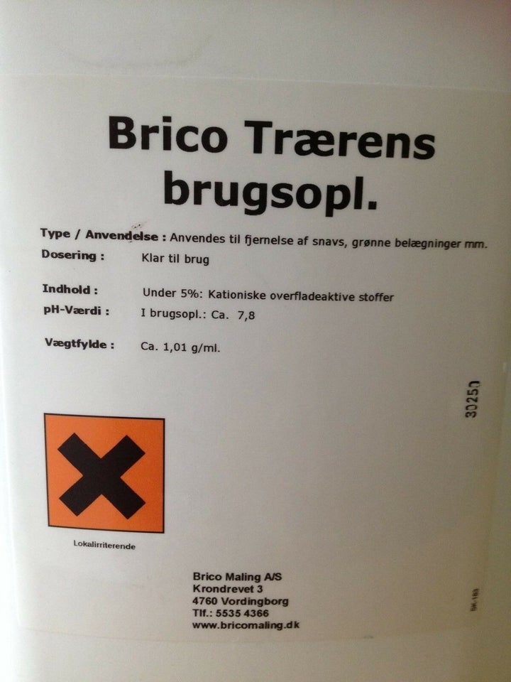 Trærens, Brico, 3x5 liter