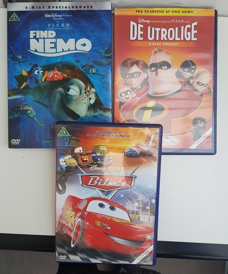 Disney Pixar, instruktør Walt Disney, DVD