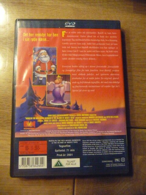 Rudolf med den røde tud 2 legetøjsøen, DVD, tegnefilm