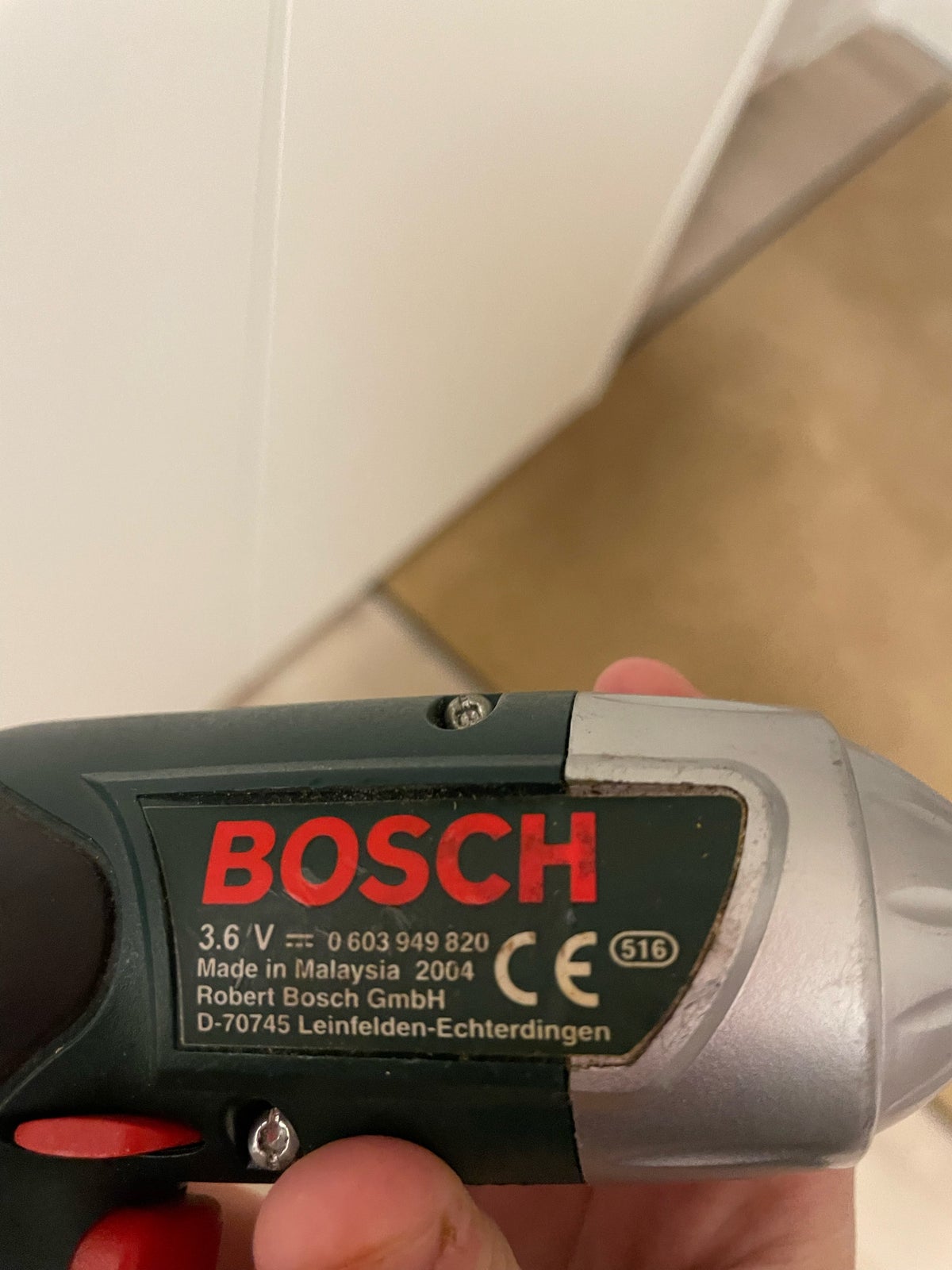 Andet håndværktøj, Bosch skruemaskine